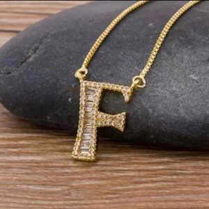 INITIAL LETTER “F” NECKLACE
